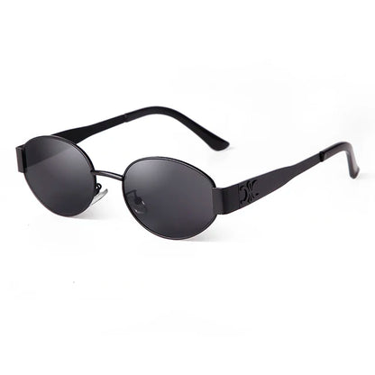 ALICE - Retro Metal Frame Oval Sunglasses Vintage